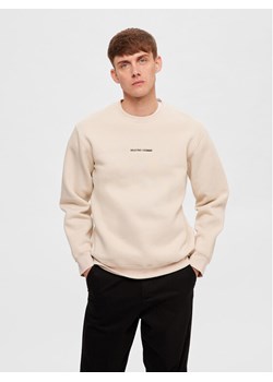 Selected Homme Bluza 16090431 Beżowy Regular Fit ze sklepu MODIVO w kategorii Bluzy męskie - zdjęcie 182735335