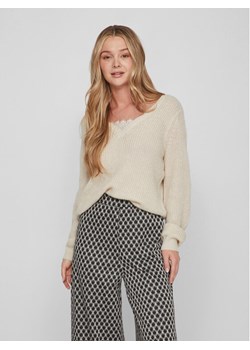Vila Sweter 14088099 Beżowy Regular Fit ze sklepu MODIVO w kategorii Swetry damskie - zdjęcie 182735439