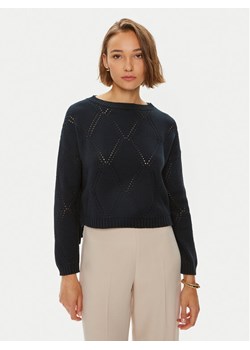 Weekend Max Mara Sweter Abbozzi 2425366161 Granatowy Slim Fit ze sklepu MODIVO w kategorii Swetry damskie - zdjęcie 182735446