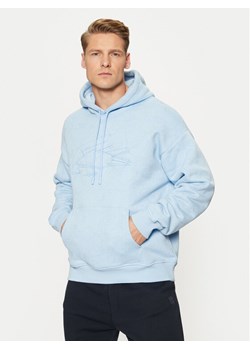 Lacoste Bluza SH3599 Błękitny Relaxed Fit ze sklepu MODIVO w kategorii Bluzy męskie - zdjęcie 182735776
