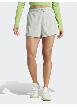 adidas Szorty sportowe HIIT HEAT.RDY Two-in-One IL9277 Szary Regular Fit ze sklepu MODIVO w kategorii Szorty - zdjęcie 182735869