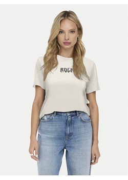 ONLY T-Shirt Lucy 15307412 Écru Regular Fit ze sklepu MODIVO w kategorii Bluzki damskie - zdjęcie 182735897