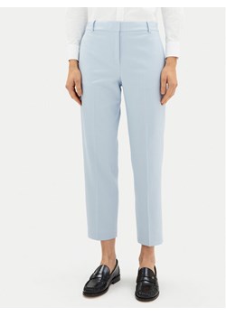 Tommy Hilfiger Spodnie materiałowe Core WW0WW39723 Błękitny Straight Fit ze sklepu MODIVO w kategorii Spodnie damskie - zdjęcie 182736076