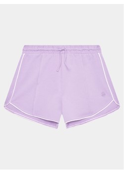 United Colors Of Benetton Szorty sportowe 3BL0C901E Fioletowy Regular Fit ze sklepu MODIVO w kategorii Spodenki dziewczęce - zdjęcie 182736199