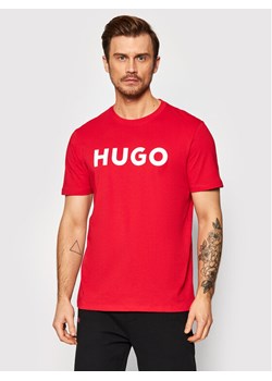 Hugo T-Shirt Dulivio 50467556 Czerwony Regular Fit ze sklepu MODIVO w kategorii T-shirty męskie - zdjęcie 182736436
