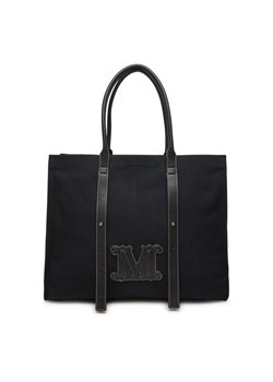 Max Mara Beachwear Torebka 2516511059650 Czarny ze sklepu MODIVO w kategorii Torby Shopper bag - zdjęcie 182736509