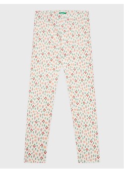 United Colors Of Benetton Legginsy 33KCCF02W Biały Slim Fit ze sklepu MODIVO w kategorii Spodnie dziewczęce - zdjęcie 182736525