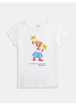 Polo Ralph Lauren T-Shirt 312942856001 Biały Regular Fit ze sklepu MODIVO w kategorii Bluzki dziewczęce - zdjęcie 182736578