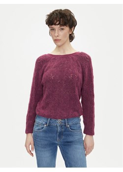 Pepe Jeans Sweter Nova PL702239 Różowy Regular Fit ze sklepu MODIVO w kategorii Swetry damskie - zdjęcie 182736749