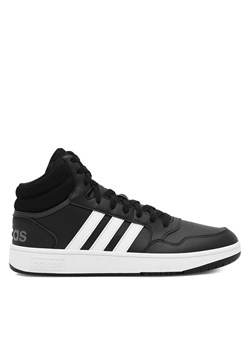 adidas Sneakersy Hoops 3.0 Mid GW3020 Czarny ze sklepu MODIVO w kategorii Buty sportowe męskie - zdjęcie 182736787