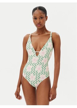 Roxy Strój kąpielowy Hibiscus Daze ERJX103713 Beżowy ze sklepu MODIVO w kategorii Stroje kąpielowe - zdjęcie 182736798