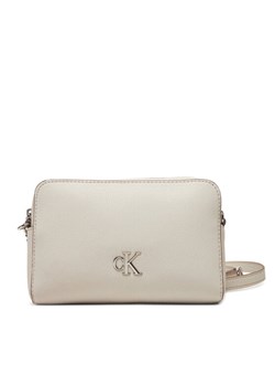 Calvin Klein Jeans Torebka Minimal Monogram Camera Bag 20 LV04K3162G Écru ze sklepu MODIVO w kategorii Listonoszki - zdjęcie 182736818