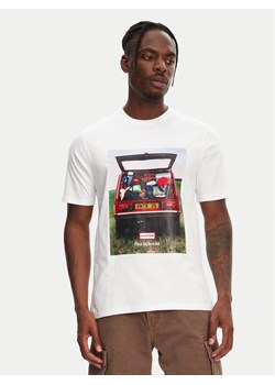 Hunter T-Shirt Tomi Grapphic HARM0037251 Biały Regular Fit ze sklepu MODIVO w kategorii T-shirty męskie - zdjęcie 182736847