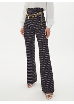 Elisabetta Franchi Spodnie materiałowe PA-S35-46E2-V470 Czarny Regular Fit ze sklepu MODIVO w kategorii Spodnie damskie - zdjęcie 182736875