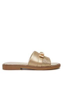 Tommy Hilfiger Klapki Sandal T4A2-33942-0572 S Złoty ze sklepu MODIVO w kategorii Klapki dziecięce - zdjęcie 182736888
