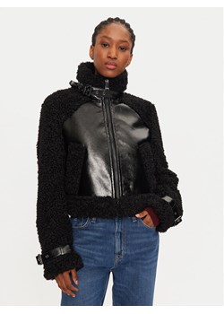 KARL LAGERFELD Kurtka z imitacji skóry 246W1507 Czarny Regular Fit ze sklepu MODIVO w kategorii Kurtki damskie - zdjęcie 182736946