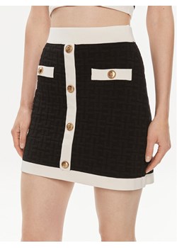 Elisabetta Franchi Spódnica mini GK-98B-42E2-004477 Czarny Slim Fit ze sklepu MODIVO w kategorii Spódnice - zdjęcie 182737128