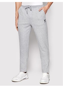 KARL LAGERFELD Spodnie dresowe 705894 500900 Szary Regular Fit ze sklepu MODIVO w kategorii Spodnie męskie - zdjęcie 182737225