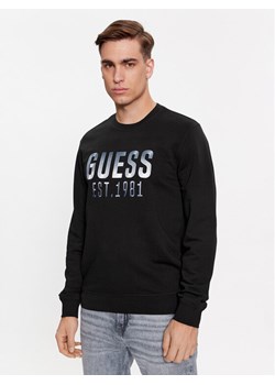 Guess Bluza M4RQ08 KBK32 Czarny Regular Fit ze sklepu MODIVO w kategorii Bluzy męskie - zdjęcie 182737296