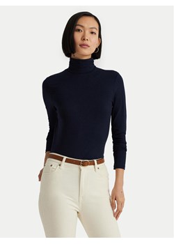 LAUREN RALPH LAUREN Golf 200675597007 Granatowy Slim Fit ze sklepu MODIVO w kategorii Swetry damskie - zdjęcie 182737436