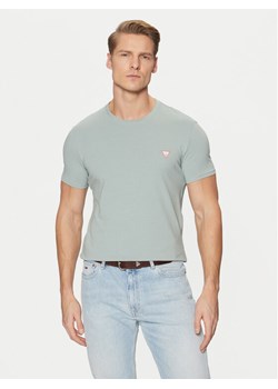 Guess T-Shirt M2YI24 J1314 Błękitny Slim Fit ze sklepu MODIVO w kategorii T-shirty męskie - zdjęcie 182737519