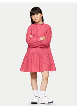 Tommy Hilfiger Sukienka codzienna KG0KG08216 D Różowy Regular Fit - id: 0000304055089 - marki Tommy Hilfiger - 182737607 Tommy Hilfiger Sukienka codzienna KG0KG08216 D Różowy Regular Fit ze sklepu MODIVO w kategorii Sukienki dziewczęce - zdjęcie 182737607