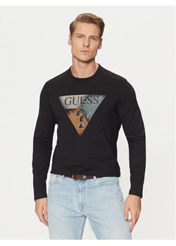 Guess Longsleeve M5RI15 J1314 Czarny Slim Fit ze sklepu MODIVO w kategorii T-shirty męskie - zdjęcie 182737955