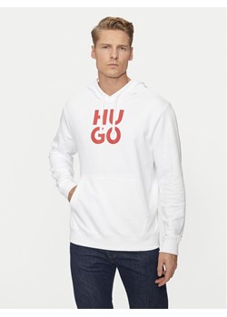 Hugo Bluza Daltorreson 50523848 Biały Regular Fit ze sklepu MODIVO w kategorii Bluzy męskie - zdjęcie 182738165