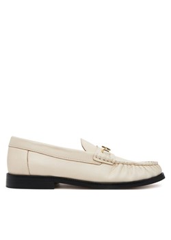 Tommy Hilfiger Półbuty Soft Leather Horsebit Loafer FW0FW08414 Écru ze sklepu MODIVO w kategorii Mokasyny damskie - zdjęcie 182738269