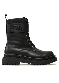 Versace Jeans Couture Trapery Drew 77VA3S64 Czarny ze sklepu MODIVO w kategorii Workery damskie - zdjęcie 182738475