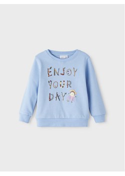 NAME IT Bluza 13207313 Błękitny Regular Fit ze sklepu MODIVO w kategorii Bluzy dziewczęce - zdjęcie 182738575