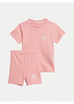 adidas Komplet t-shirt i spodenki Cycling JI5835 Różowy Slim Fit ze sklepu MODIVO w kategorii Odzież dla niemowląt - zdjęcie 182738917