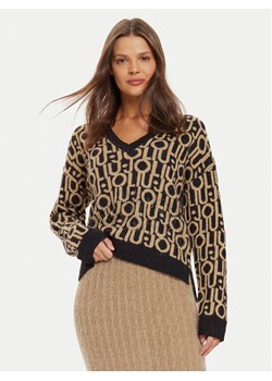 Liu Jo Sweter WF4436 MA30P Brązowy Regular Fit ze sklepu MODIVO w kategorii Swetry damskie - zdjęcie 182738979