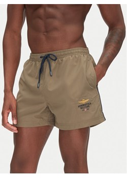 Aeronautica Militare Szorty kąpielowe 251BW223CT2967 Khaki Regular Fit ze sklepu MODIVO w kategorii Kąpielówki - zdjęcie 182739137
