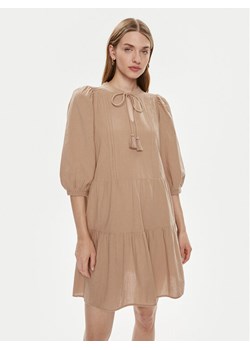 Vero Moda Sukienka letnia Pretty 10279712 Beżowy Regular Fit ze sklepu MODIVO w kategorii Sukienki - zdjęcie 182739146