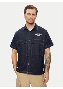 Wrangler Koszula jeansowa Casey 112351229 Granatowy Relaxed Fit ze sklepu MODIVO w kategorii Koszule męskie - zdjęcie 182739149