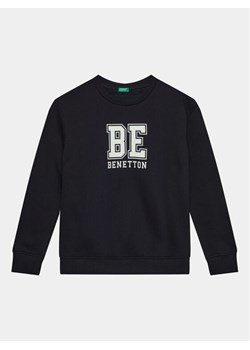 United Colors Of Benetton Bluza 3EB5C10EJ Czarny Regular Fit ze sklepu MODIVO w kategorii Bluzy chłopięce - zdjęcie 182739295