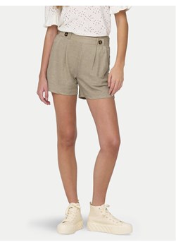 JDY Szorty materiałowe Birdie Geggo 15320995 Beżowy Regular Fit ze sklepu MODIVO w kategorii Szorty - zdjęcie 182739469