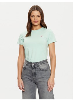 Guess T-Shirt W4YI10 J1314 Zielony Regular Fit ze sklepu MODIVO w kategorii Bluzki damskie - zdjęcie 182739647