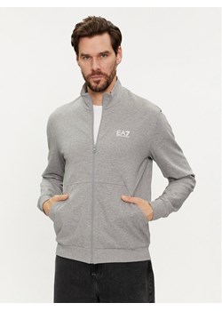 EA7 Emporio Armani Bluza 3DPM61 PJ05Z 3905 Szary Regular Fit ze sklepu MODIVO w kategorii Bluzy męskie - zdjęcie 182739916