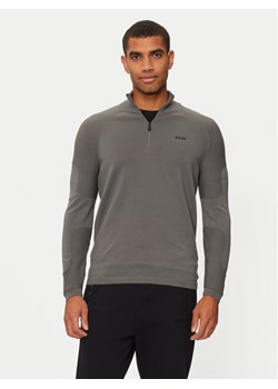 Boss Sweter Perform-X_QZ 50498525 Szary Regular Fit ze sklepu MODIVO w kategorii Swetry męskie - zdjęcie 182739918