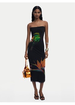 Desigual Sukienka letnia Colibri 25SWMK16 Czarny Slim Fit ze sklepu MODIVO w kategorii Sukienki - zdjęcie 182740008