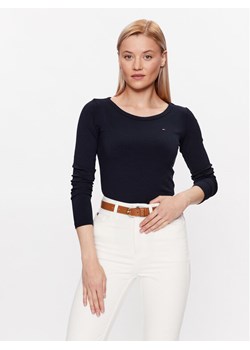 Tommy Hilfiger Bluzka WW0WW38869 Granatowy Slim Fit ze sklepu MODIVO w kategorii Bluzki damskie - zdjęcie 182740085