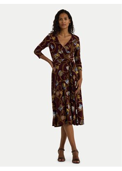 LAUREN RALPH LAUREN Sukienka codzienna 250951440001 Bordowy Slim Fit ze sklepu MODIVO w kategorii Sukienki - zdjęcie 182740307
