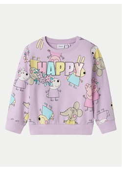NAME IT Bluza Fira Peppa 13240631 Fioletowy Regular Fit ze sklepu MODIVO w kategorii Bluzy dziewczęce - zdjęcie 182740335