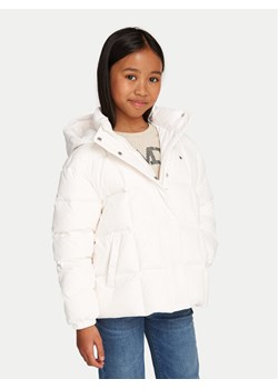 Tommy Hilfiger Kurtka puchowa KG0KG08392 Écru Regular Fit ze sklepu MODIVO w kategorii Kurtki dziewczęce - zdjęcie 182740336