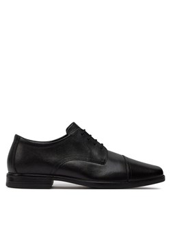 Clarks Półbuty Howard Cap 261620127 Czarny ze sklepu MODIVO w kategorii Buty eleganckie męskie - zdjęcie 182740346