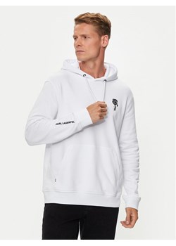 KARL LAGERFELD Bluza 705401 543910 Biały Regular Fit ze sklepu MODIVO w kategorii Bluzy męskie - zdjęcie 182740356