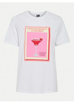 Pieces T-Shirt Tess 17156901 Biały Oversize ze sklepu MODIVO w kategorii Bluzki damskie - zdjęcie 182740359