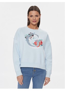 Guess Bluza W4RQ11 K9Z21 Błękitny ze sklepu MODIVO w kategorii Bluzy damskie - zdjęcie 182740375